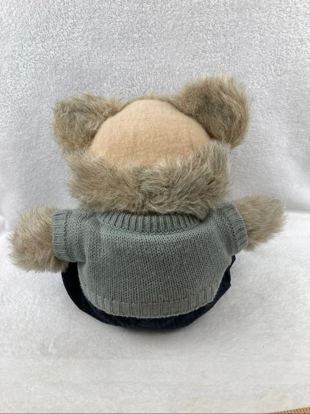 VTG 1985 Heartline Grandpa Bear Plush Stuffed Animal Toy 18” Balding